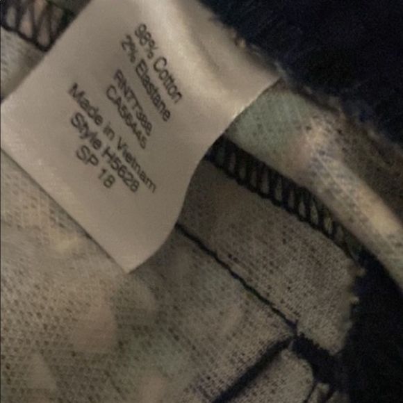 NWOT! J.CREW Navy Tropical Floral Ankle Crop Skimmer Trouser Pants 0 - Picture 8 of 9